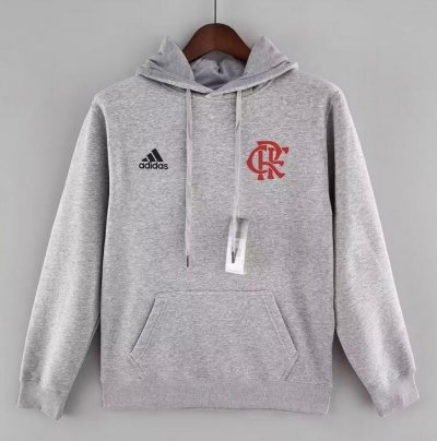 2022-23 Flamengo Grey Hoodie Sweatshirt