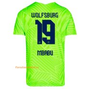 2021-22 Wolfsburg Home Soccer Jersey Shirt with Mbabu 19 printing