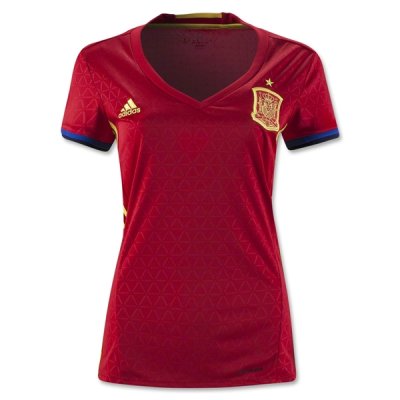 2016 Euro Spain Women's Home Soccer Jersey