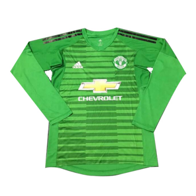 2018-19 Manchester United Green Goalkeeper LS Soccer Jersey Shirt