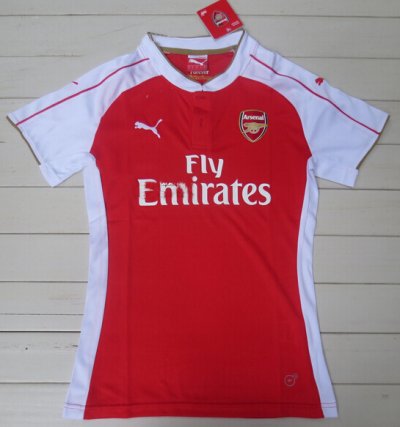 2015-16 Arsenal Home Soccer Jersey Women