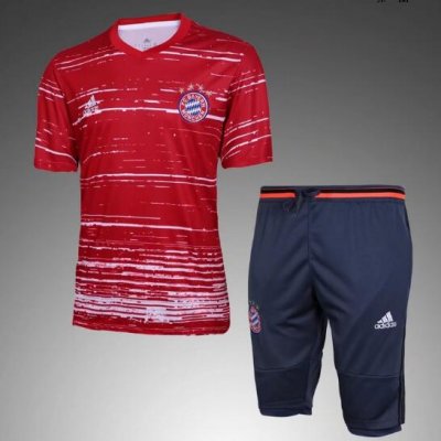 2017-18 Bayern Munich Red Training Shirt with Pants