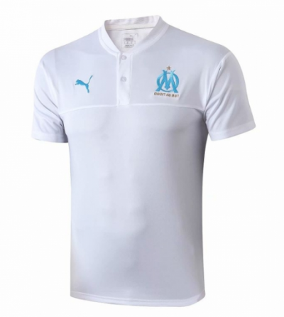 2019-20 Marseilles White Polo Shirt
