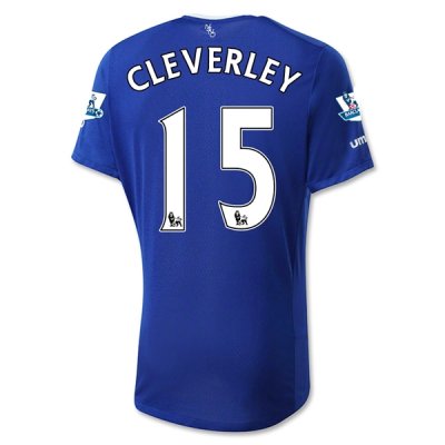 2015-16 Everton CLEVERLEY #15 Home Soccer Jersey