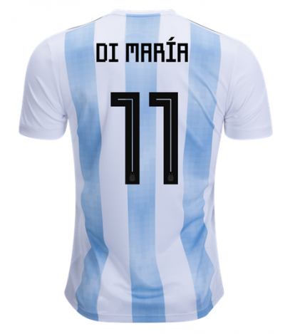 Angel Di Maria #11 2018 World Cup Argentina Home Soccer Jersey Shirt