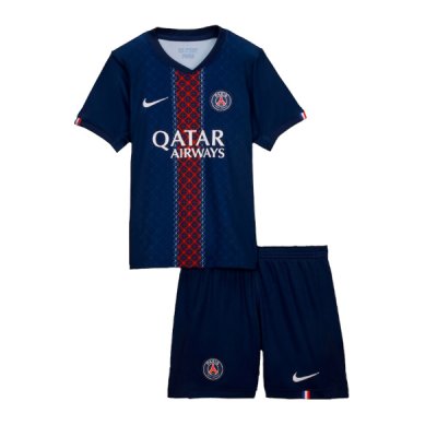 2025-26 PSG Kids Home Soccer Kits Shirt with Shorts