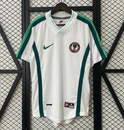 1998 Nigeria Retro Away Soccer Jersey Shirt