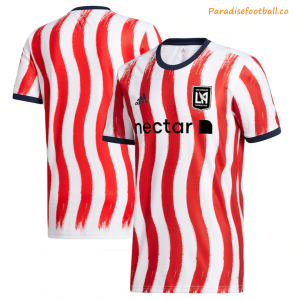 2021-22 Los Angeles FC Red Black Pre-Match Soccer Jersey Shirt