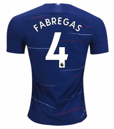 2018-19 Chelsea Home Soccer Jersey Shirt Cesc Fabregas #4