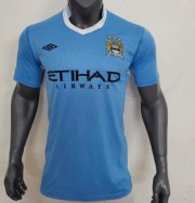 2011-12 Manchester City Retro Home Soccer Jersey Shirt