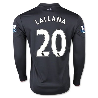 2015-16 Liverpool LALLANA #20 LS Third Soccer Jersey