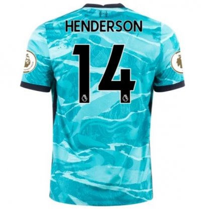 2020-21 Liverpool Away Soccer Jersey Shirt JORDAN HENDERSON #14