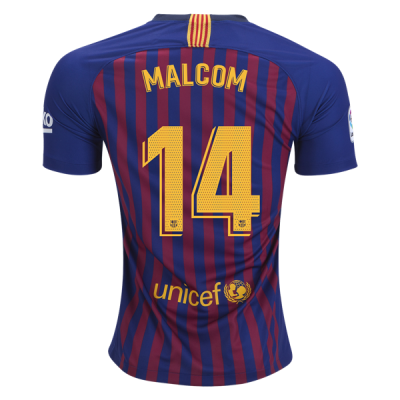 2018-19 FC Barcelona Home Soccer Jersey Shirt Malcom #14