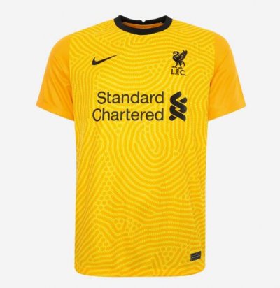 2020-21 Liverpool Goalkeeper Yellow Soccer Jersey Shirt