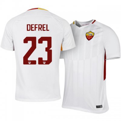 2017-18 Roma Grégoire Defrel #23 Away Soccer Jersey