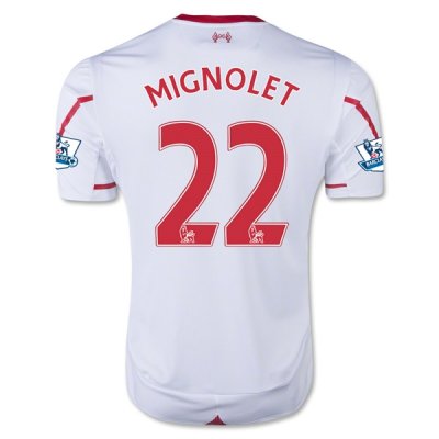 2015-16 Liverpool MIGNOLET #22 Away Soccer Jersey