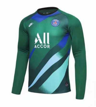 2019-20 Psg Long Sleeve Goalkeeper Green Soccer Jersey Shirt