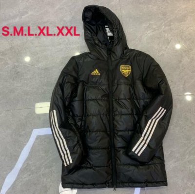 2020-21 Arsenal Black Cotton Warn Coat