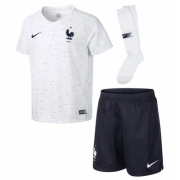 Kids France 2018 World Cup Away Soccer Kit (Jersey+Shorts+Socks)