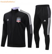 2021-22 Colo-Colo Black Training Kits Jacket with Pants