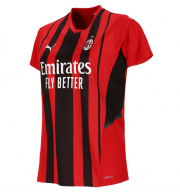 2021-22 AC Milan Women Home Soccer Jersey Shirt