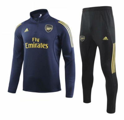 2019-20 Arsenal Blue Sweat Shirt Training Suits With Pants