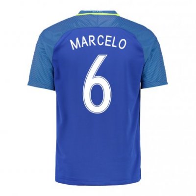 2016 Brazil Marcelo 6 Away Soccer Jersey