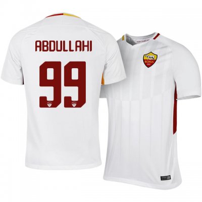 2017-18 Roma Abdullahi Nura #99 Away Soccer Jersey