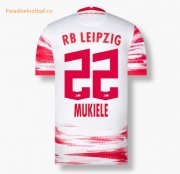 2021-22 RB Leipzig Home Soccer Jersey Shirt MUKIELE 22 printing