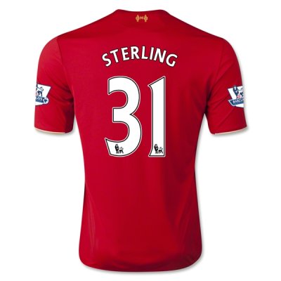 2015-16 Liverpool STERLING #31 Home Soccer Jersey