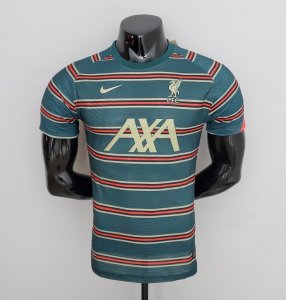 2022-23 Liverpool Green Training Shirt Player Version