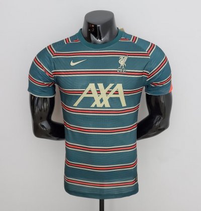 2022-23 Liverpool Green Training Shirt Player Version