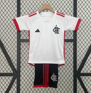 2024-25 Flamengo Kids Away Soccer Kits Shirt With Shorts