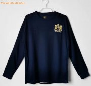 1986 Manchester United Retro Long Sleeve Royal Blue Soccer Jersey Shirt