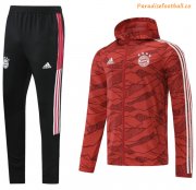 2021-22 Bayern Munich Red Tracksuits Hoodie windbreaker Jacket Kits with Pants