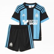 Kids Olympique de Marseille 2015-16 Away Soccer Shirt With Shorts