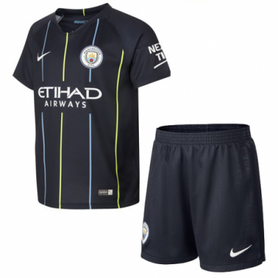 2018-19 Manchester City Away Soccer Jersey Kit (Shirt + Shorts)