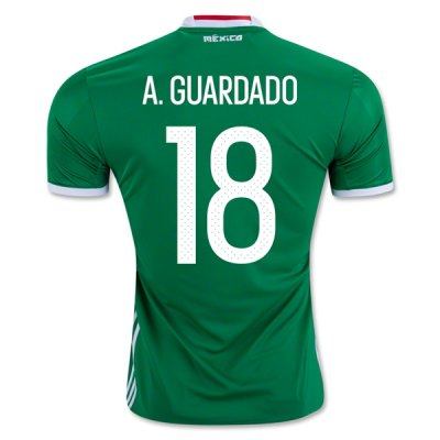 2016 Mexico A. GUARDADO #18 Home Soccer Jersey