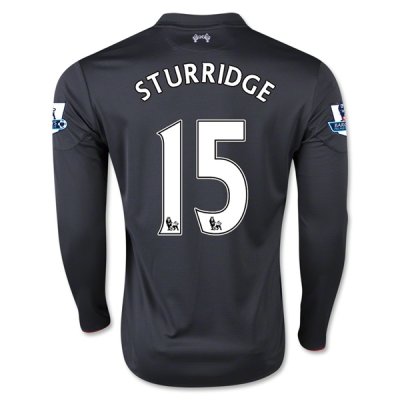 2015-16 Liverpool STURRIDGE #15 LS Third Soccer Jersey