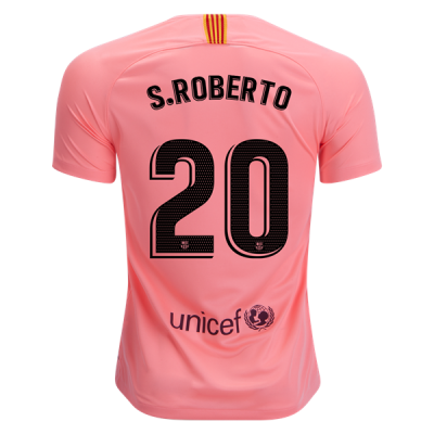 2018-19 FC Barcelona Third Soccer Jersey Shirt Sergi Roberto #20