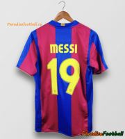2007-08 Barcelona Retro Home Soccer Jersey Shirt MESSI #19
