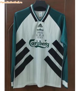 1993-95 Liverpool Retro Long Sleeve Away Soccer Jersey Shirt