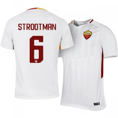 2017-18 Roma Kevin Strootman #6 Away Soccer Jersey