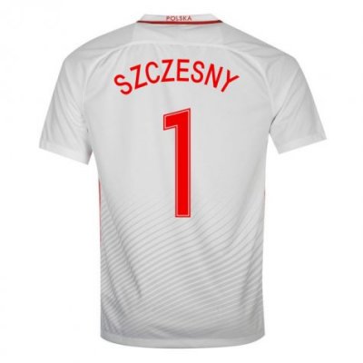 2016 Poland Szczesny 1 Home Soccer Jersey