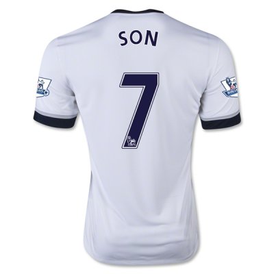 2015-16 Tottenham Hotspur SON #7 Home Soccer Jersey