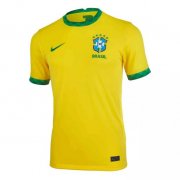 2020-2021 Brazil Home Yellow Soccer Jersey Shirt