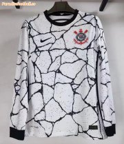 2021-22 SC Corinthians Long Sleeve Home Soccer Jersey Shirt Player Version