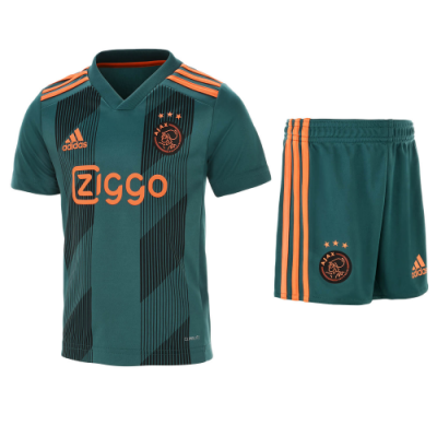 Kids Ajax 2019-20 Away Soccer Shirt With Shorts