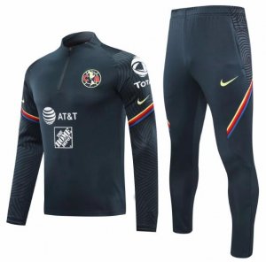 2020-21 Club America Grey Training Kits Sweatshirt With Pants