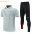 2021-22 Manchester City Grey Polo Kits Shirt with Pants